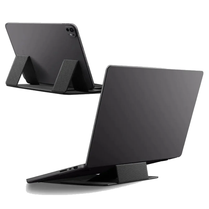 Spigen Slim Fold LD201-S8 Laptopständer für max. 16 Zoll, Schwarz AMP11117
