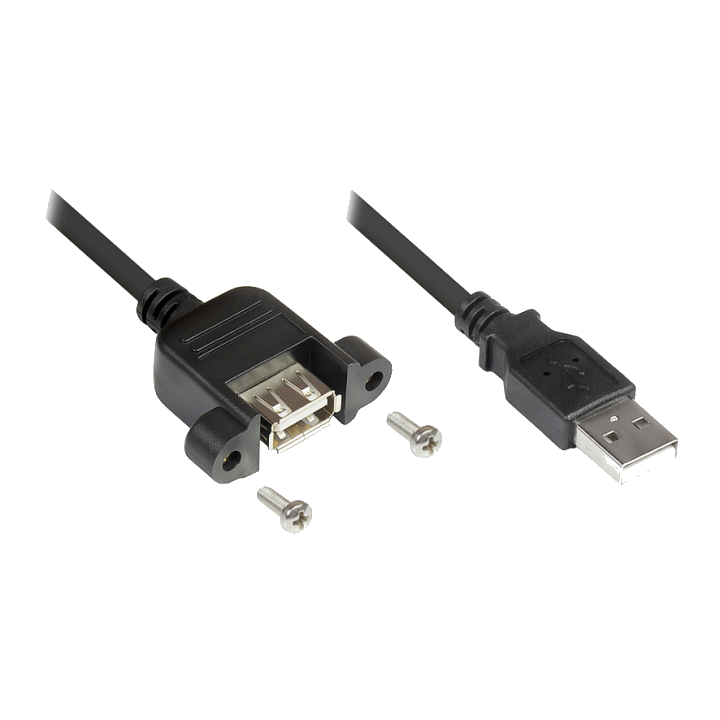 Good Connections USB2.0 Verlängerung A-Einbaub. A 0,3m