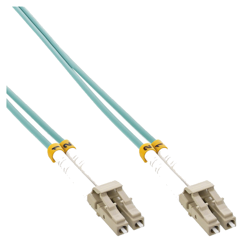 InLine® LWL Duplex Kabel, LC/LC, 50/125µm, OM3, 1m