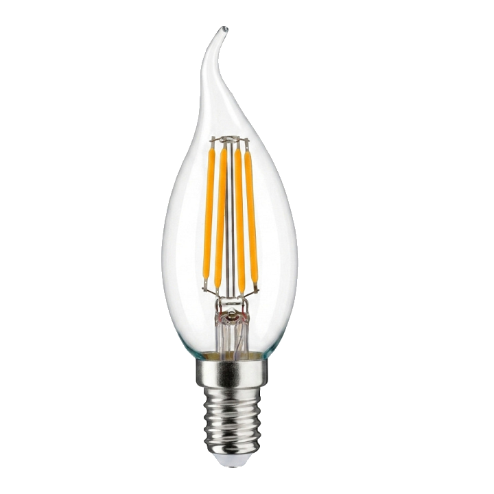 Synergy 21 LED Retrofit E14 Kerze milchig geschweift 4,5W ww dimmbar
