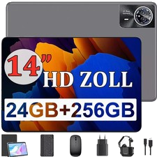 2026 Neu Tablet 14 Zoll Android 15 Tablet 22GB+256GB 8580mAh 2SIM LTE Tablet GPS
