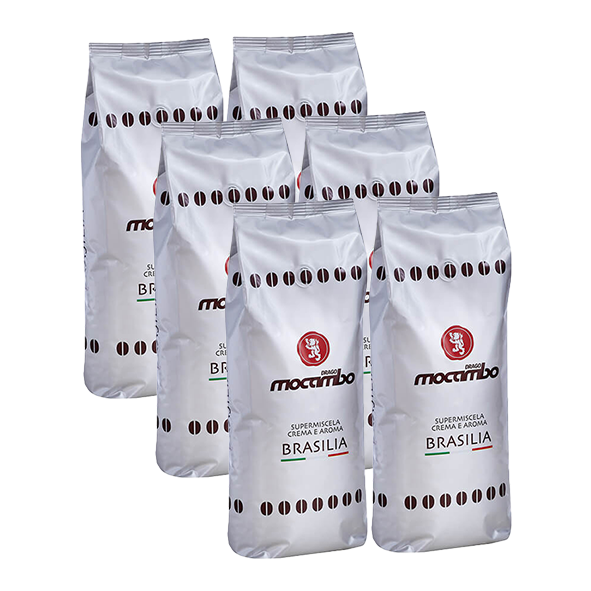 Mocambo Brasilia Crema e Aroma Vorteilspack, 6 kg ganze Bohne