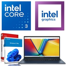 17,3" Windows 11 ASUS Intel Core 3 100U 6x 4,7GHz 8GB DDR5 256GB SSD Notebook
