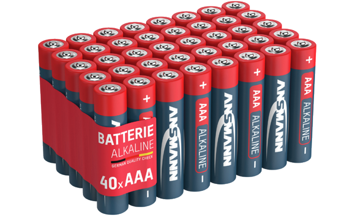 ANSMANN Alkaline Batterie, Micro AAA, 40er Pack
