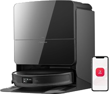 Roborock Saros 10R Saugroboter mit Dual Anti-Tangle System und Dock schwarz