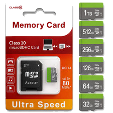 Micro SD Speicherkarte 32GB 64GB 128GB 256GB 512GB 1TB Handy Video Kamera Gaming