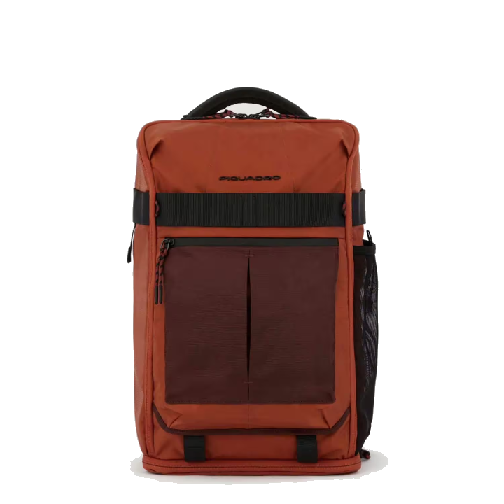 Piquadro Arne Bike Laptop-Rucksack 15,6" Notebookfach und mit LED-Licht Safrangelb