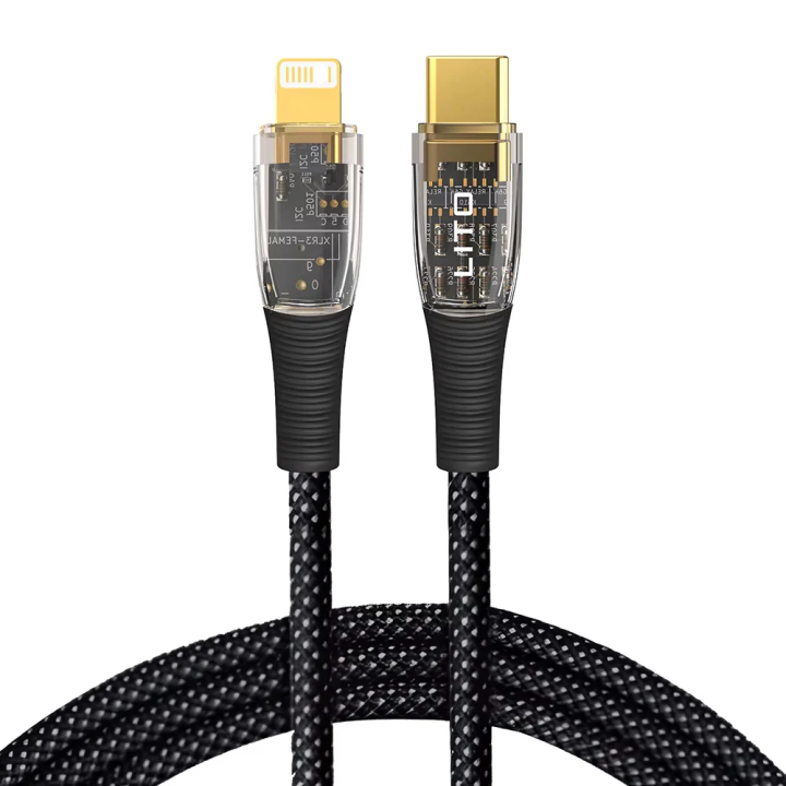Daten- und Ladekabel USB-C - Lightning Lito LD01, 27W, 1.2m, Schwarz