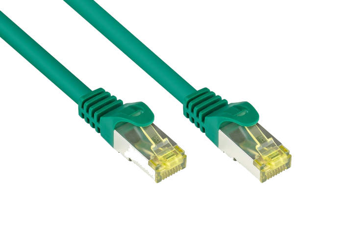 Good Connections Patchkabel m. Cat.7 Rohkabel grün 2m