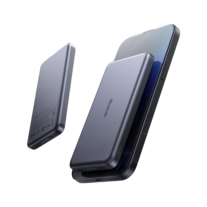 Externer Akku McDodo MC-3781 Meta, 10000mAh, 20W, PD, 2 x USB-C, Schwarz