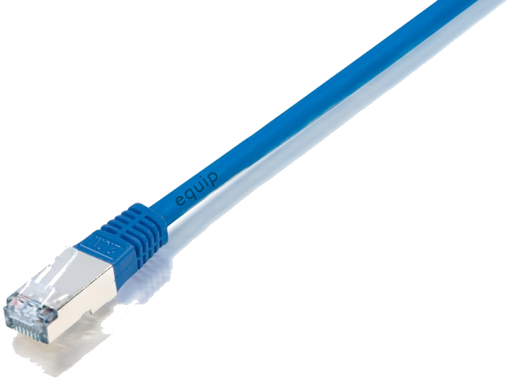 Equip Patchkabel Cat5e F/UTP 2xRJ45 0.50m blau PVC Polybeutel
