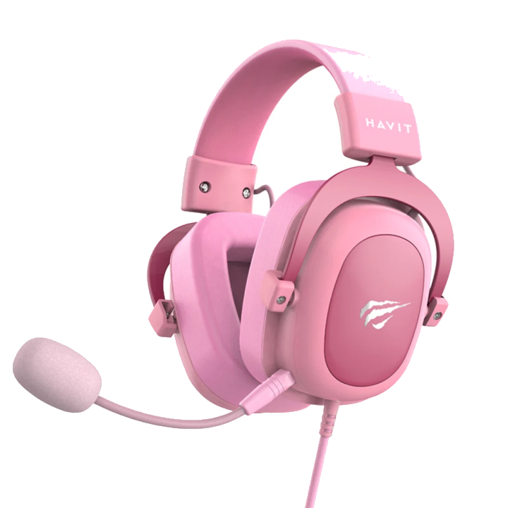 Gaming Kopfhörer 3.5mm HAVIT H2002D, 2m, Rosa