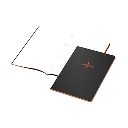 Geiger-Notes Broschur Tablet-Book A4, inkl. Prägung und Farbschnitt orange