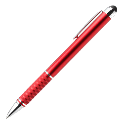 PENKO® Metall-Touch-Kugelschreiber Halifax, blaue Mine, rot