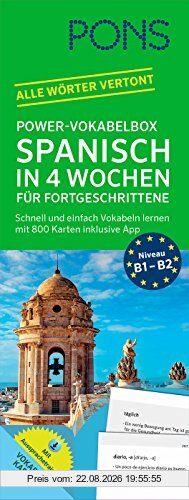 PONS Power-Vokabelbox Spanisch in 4 Wochen für Fortgeschrittene