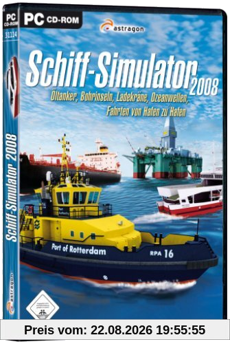 Schiff-Simulator 2008 - Öltanker, Bohrinseln, Ladekräne, Ozeanwellen, Fahrten von Hafen zu Hafen