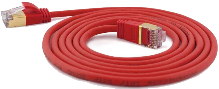 Wantec Patchkabel SSTP CAT7 Ste. CAT6a d=4mm 0,20m rot