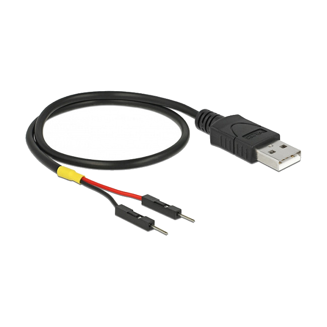 DELOCK Stromkabel USB Typ-A auf 2x Pfostenstecker 30cm