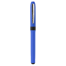 BIC® Rollerball Grip Roller, schwarze Mine, hellblau/chrom