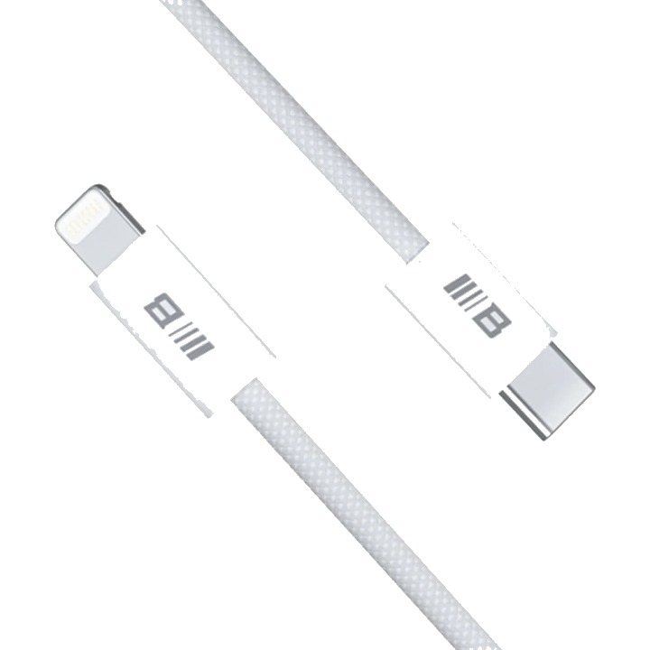USB-C - Lightning Lade- und Datenkabel Blueo, 20W, 1.2m, Weiß