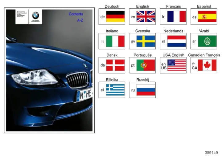 BMW Zusatzbetriebsanleitung Englisch E85 M, E86 M 01410013340 - B