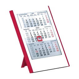 2-Jahres-Kalender Elfe 2027/2028, weiß/rot