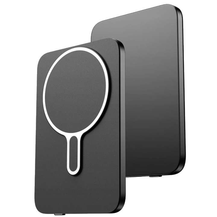 Externer Wireless-Akku 3MK MagSnap Go, 5000mAh, 20W, PD + FQI, 1 x QI - 1 x USB-C, Grau