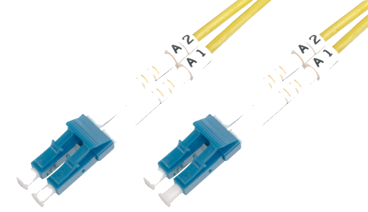 DIGITUS LWL Patchkabel, LC-Duplex - LC-Duplex, OS2, 2,0 m