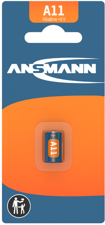 ANSMANN Alkaline Batterie A11, 6 Volt, 1er Blister