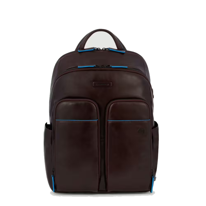 Piquadro Blue Square Revamp Laptoprucksack mit iPad®-Fach, RFID-Blocker Mahagoni