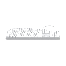 Hama PC Tastatur CK-200 kabelgebunden USB Keyboard DE QWERTZ 8 Media-Tasten Weiß