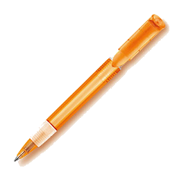 Druckkugelschreiber Genua MADE IN EUROPE, orange/transparent