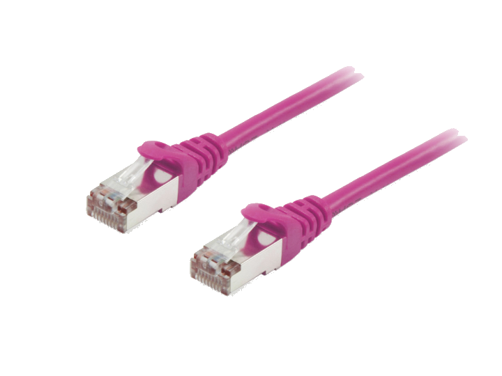 Equip Patchkabel Cat6A S/FTP 2xRJ45 0.25m lila LSZH Polybeutel