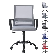 Ergonomischer Bürostuhl Computerstuhl Drehstuhl aus Netzstoff Höhenverstellbar