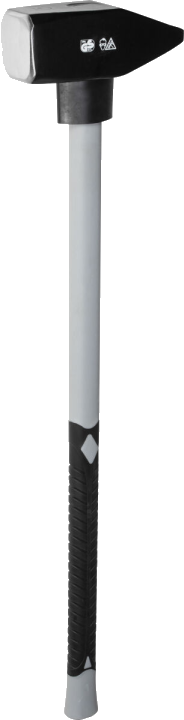 RUTHE Vorschlaghammer mit 90 cm Fiberglasstiel 5 kg