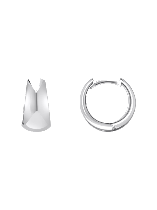 Thomas Sabo CR740-001-21 Bold - Silberne Trapez-Creolen 12 mm Damen