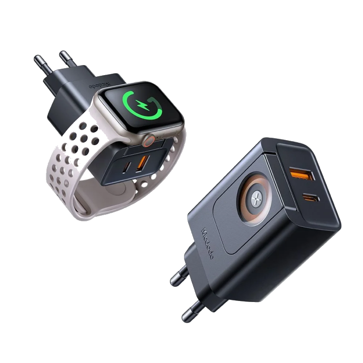 Netzladegerät McDodo CH-3700 Companion, 30W, 3A, 1 x USB-A - 1 x USB-C, Schwarz