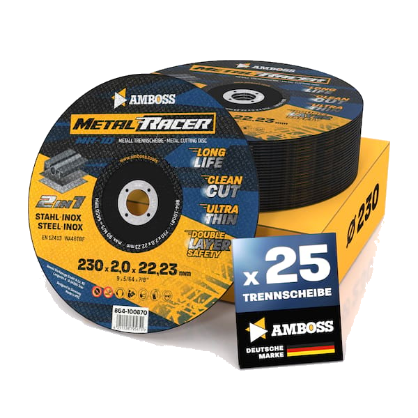 25x Amboss Metal Racer Trennscheibe | Ø230 mm - 2 mm - 22.23 mm |
