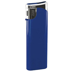 Piezo-Gasfeuerzeug Slim, blau