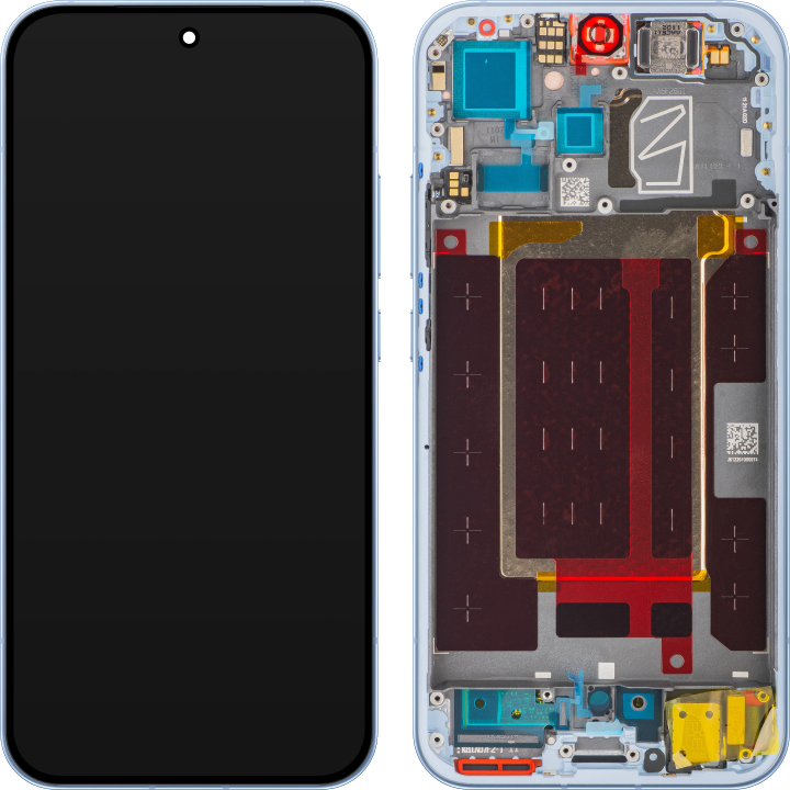 Display mit Touchscreen Oppo Reno15 Pro Mini / Reno15 Pro, mit Rahmen, Blau (Aurora Blue), Service Pack 621029000776