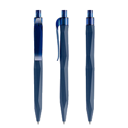 prodir® Druckkugelschreiber QS20 Soft Touch PRT Push, blaue Mine, dunkelblau
