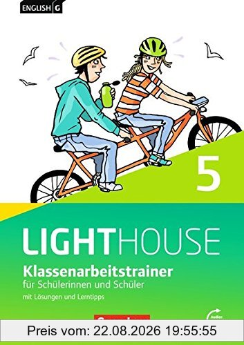 English G LIGHTHOUSE - Allgemeine Ausgabe / Band 5: 9. Schuljahr - Klassenarbeitstrainer mit Lösungen und Audios online