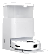 ECOVACS DEEBOT N30 PRO Omni Reinigungsroboter in Weiß mit Reinigungsstation