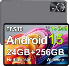 2026 Tablet 14 Zoll Android 15 Tablet 24GB+256GB ROM 8580mAh 2SIM LTE 5G WiFi