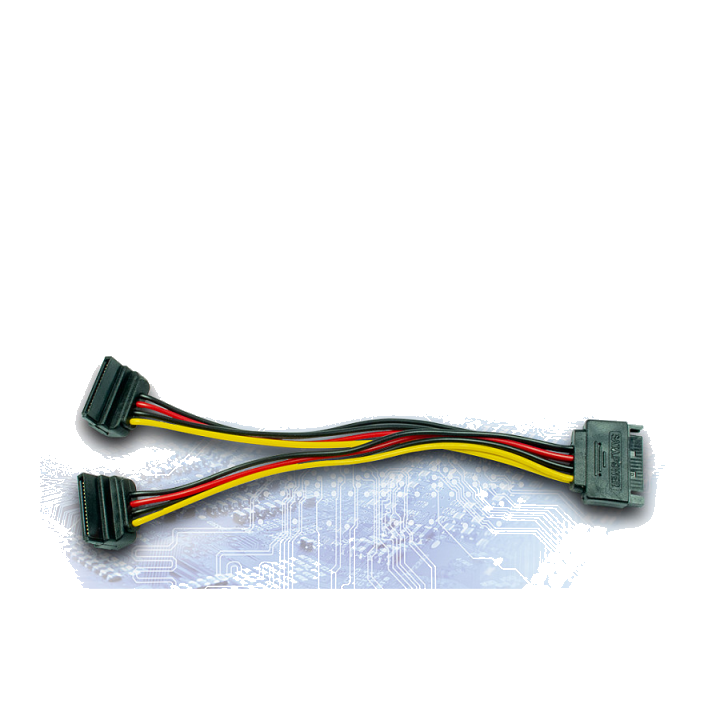 Inter-Tech Adapter 1xS-ATA -> 2x S-ATA, 0,15m retail