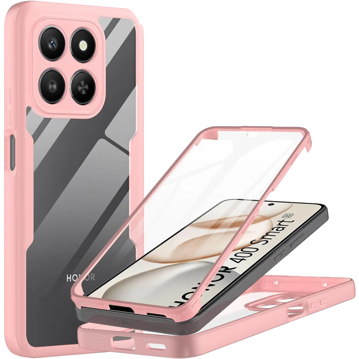 Hülle für Honor 400 Smart 4G / X7d 4G / 400 Smart 5G, Techsuit, ColorVerse 360, Rosa