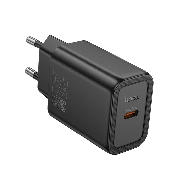 Netzladegerät HOCO N60, 20W, 3A, 1 x USB-C, Schwarz