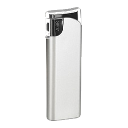 Piezo-Gasfeuerzeug Slim, silber