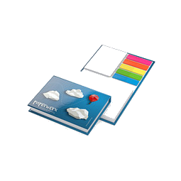 Geiger-Notes Haftnotizen Paris White Bestseller, inkl. Druck auf Umschlag, gloss, weiß