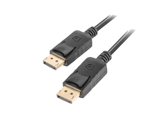 LANBERG Displayport M/M 19 PIN V1.2 Kabel 0,5m 4K schwarz